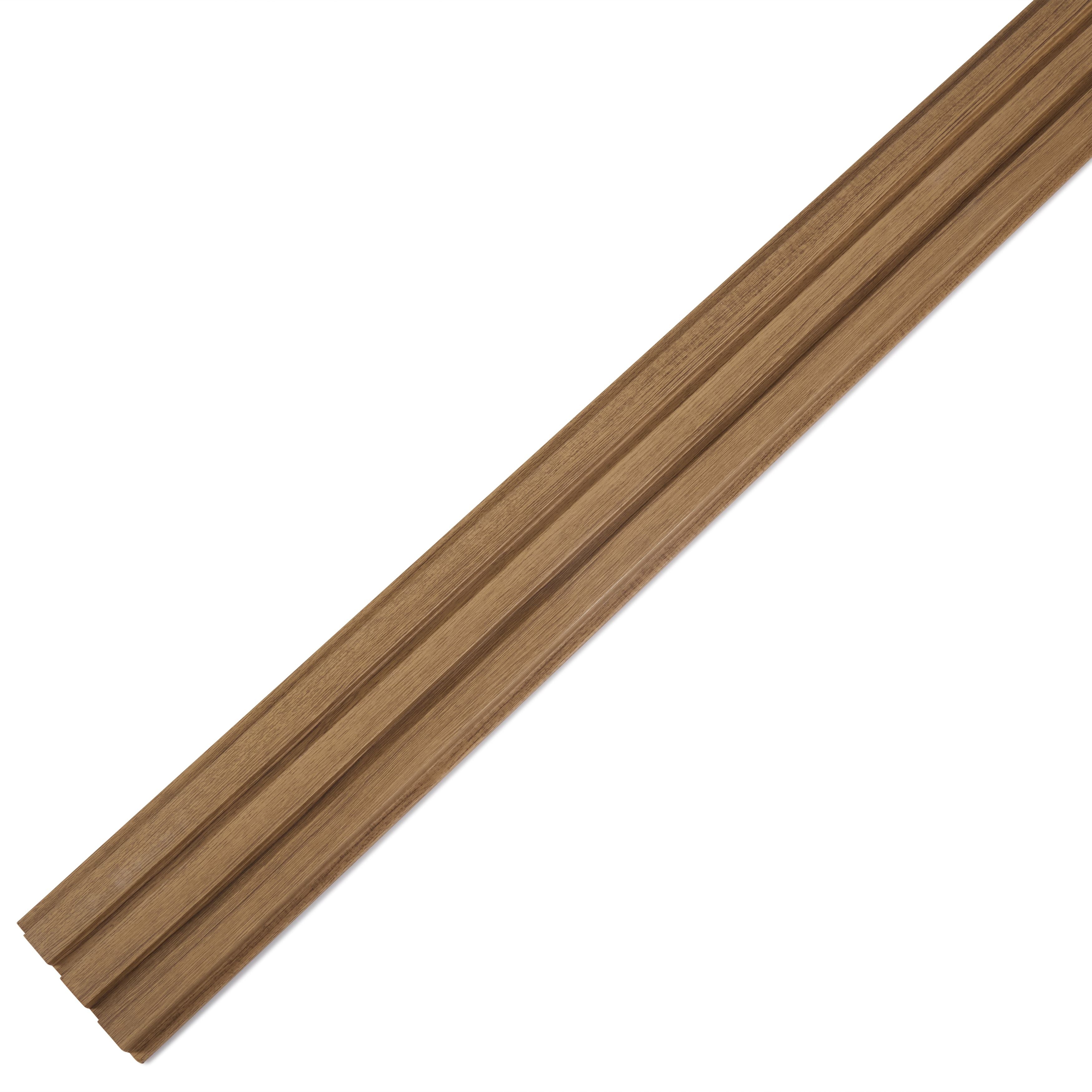 Lux Acoustic Walnut 3D Slat Panel Wall Profile - MDF - Industry Tile